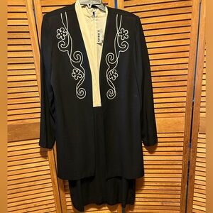 Vintage Studio I Black and Cream Dress Suit
